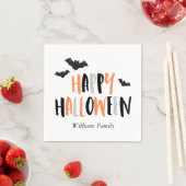 Serviette En Papier Cool Bats Halloween (En situation)
