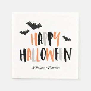 Serviette En Papier Cool Bats Halloween