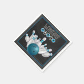 Serviette En Papier Cool Blue Bowling Party Papier serviettes (Coin)