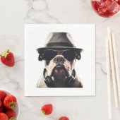 Serviette En Papier Cool Bulldog (En situation)