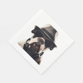 Serviette En Papier Cool Bulldog (Coin)