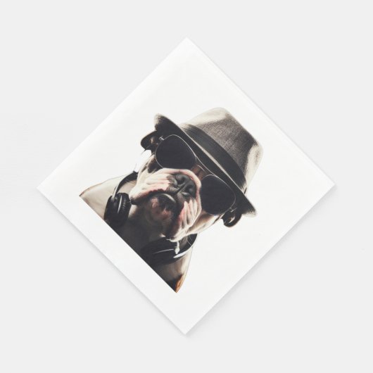 Serviette En Papier Cool Bulldog (Coin)