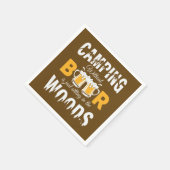 Serviette En Papier Cool campeur fête des amateurs de bière (Coin)