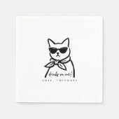 Serviette En Papier Cool Cat Cocktail Napkins (Devant)