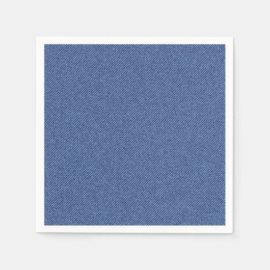 Serviette En Papier Cool Denim Blue Jeans (Devant)