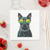 Serviette En Papier Cool Dobermann (En situation)