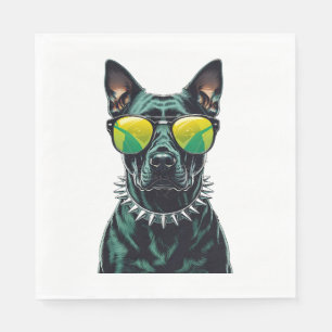 Serviette En Papier Cool Dobermann
