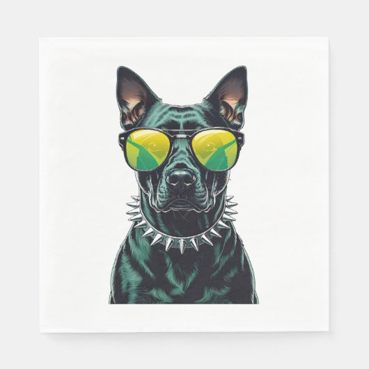 Serviette En Papier Cool Dobermann (Devant)