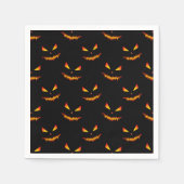 Serviette En Papier Cool effrayant Jack O'Lantern visage motif d'Hallo (Devant)