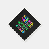 Serviette En Papier Cool enseignant en sciences (Coin)
