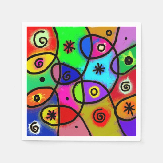 Serviette En Papier Cool et serviettes funky (Devant)