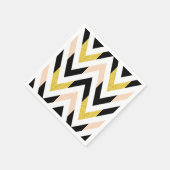 Serviette En Papier Cool Faux Parties scintillant Or, Noir, Peach Pink (Coin)