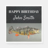 Serviette En Papier Cool Fish Peacock Bass Homme's Birthday Fishing (Devant)