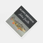 Serviette En Papier Cool Fish Peacock Bass Homme's Birthday Fishing (Coin)