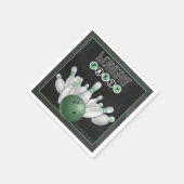 Serviette En Papier Cool Green Bowling Party Papier (Coin)