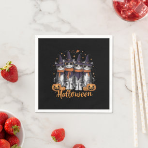 Serviette En Papier Cool Halloween Chats cadeau pour fille cadeau pour
