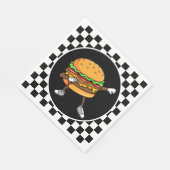 Serviette En Papier cool hamburger amoureux de fête (Coin)