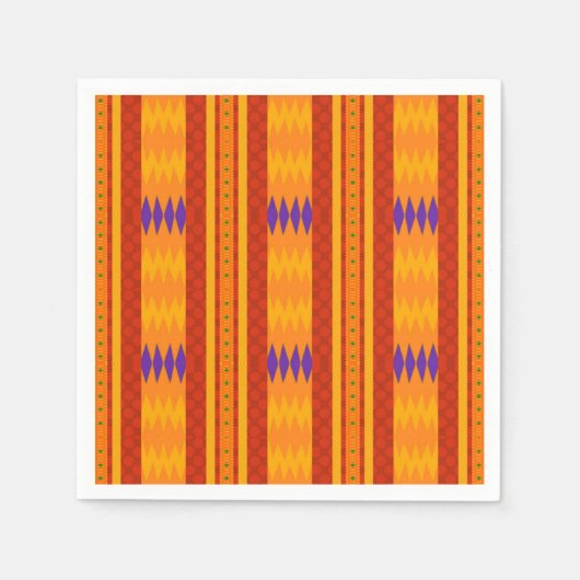 Serviette En Papier Cool moderne Kente Imprimer (Devant)