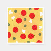 Serviette En Papier Cool plaisir pizza fête anniversaire de enfant (Devant)