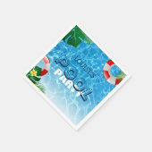 Serviette En Papier Cool Pool Party | Nage Anniversaire (Coin)