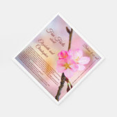 Serviette En Papier Cool Sakura Cerry Blossoms Et Faits Amusants (Coin)