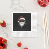 Serviette En Papier Cool Santa with Sunglasses Christmas (En situation)