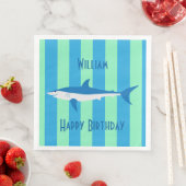SERVIETTE EN PAPIER COOL SHARK (En situation)