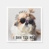Serviette En Papier Cool Shih Tzu you Not fun jolie fête des lunettes  (Devant)