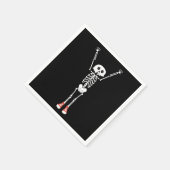 Serviette En Papier Cool Skeleton Halloween Design (Coin)