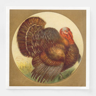 Serviette En Papier cool Thanksgiving Pèlerin vacances vintage 