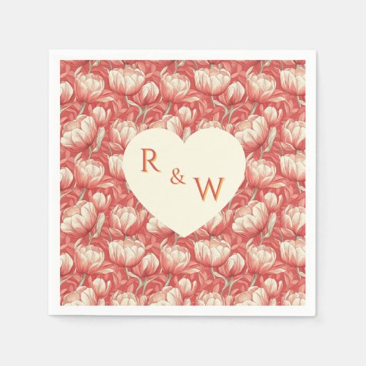 Serviette En Papier Cool Tulip Themed Backyard Wedding (Devant)