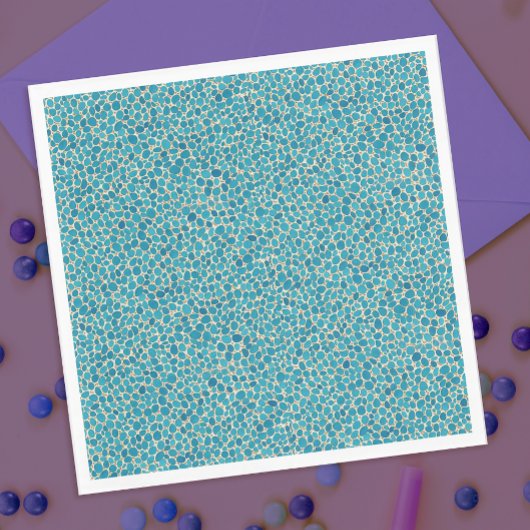 Serviette En Papier Cool Turquoise  Aligator Reptile Motif de peau