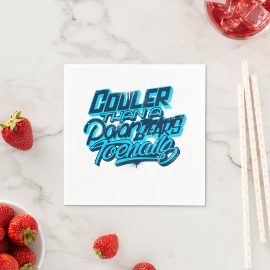 Serviette En Papier Cooler Than A Polar Bear's Toenails Classic  (En situation)