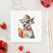 Serviette En Papier Copie de Bull Terrier (En situation)