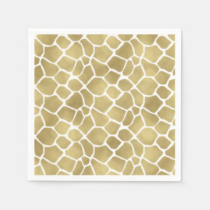 Serviette En Papier Copie de girafe d'or