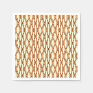 Serviette En Papier Copie de ruban de la moitié du siècle - chameau
