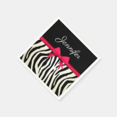 Serviette En Papier Copie de zèbre (Coin)