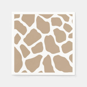 Serviette En Papier Copie neutre de girafe