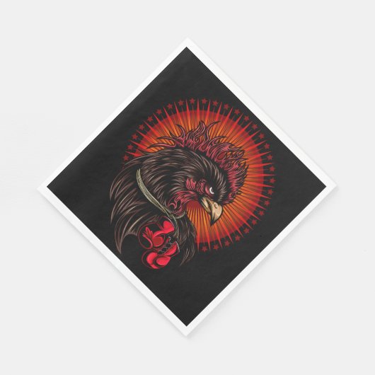 Serviette En Papier Coq de boîte (Coin)