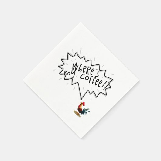 Serviette En Papier Coq de café (Coin)