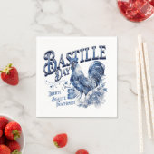Serviette En Papier Coq du 14 juillet (En situation)