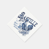 Serviette En Papier Coq du 14 juillet (Coin)