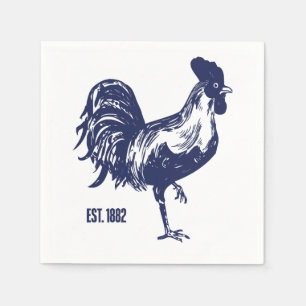 Serviette En Papier Coq Est. 1882