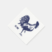 Serviette En Papier Coq Est. 1882 (Coin)