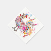 Serviette En Papier Coq Ornat (Coin)