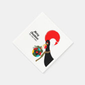 Serviette En Papier Coq portugais Holly Noël bauble (Coin)