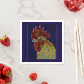 Serviette En Papier Coq : tête libre (En situation)