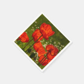 Serviette En Papier Coquelicots éclatants (Coin)