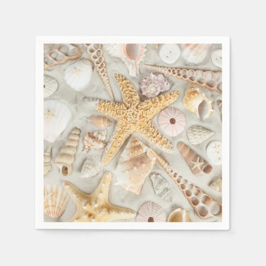 Serviette En Papier Coques de mer (Devant)