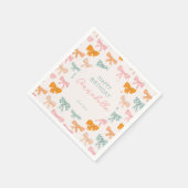 Serviette En Papier Coquette Aesthétie filles anniversaire (Coin)